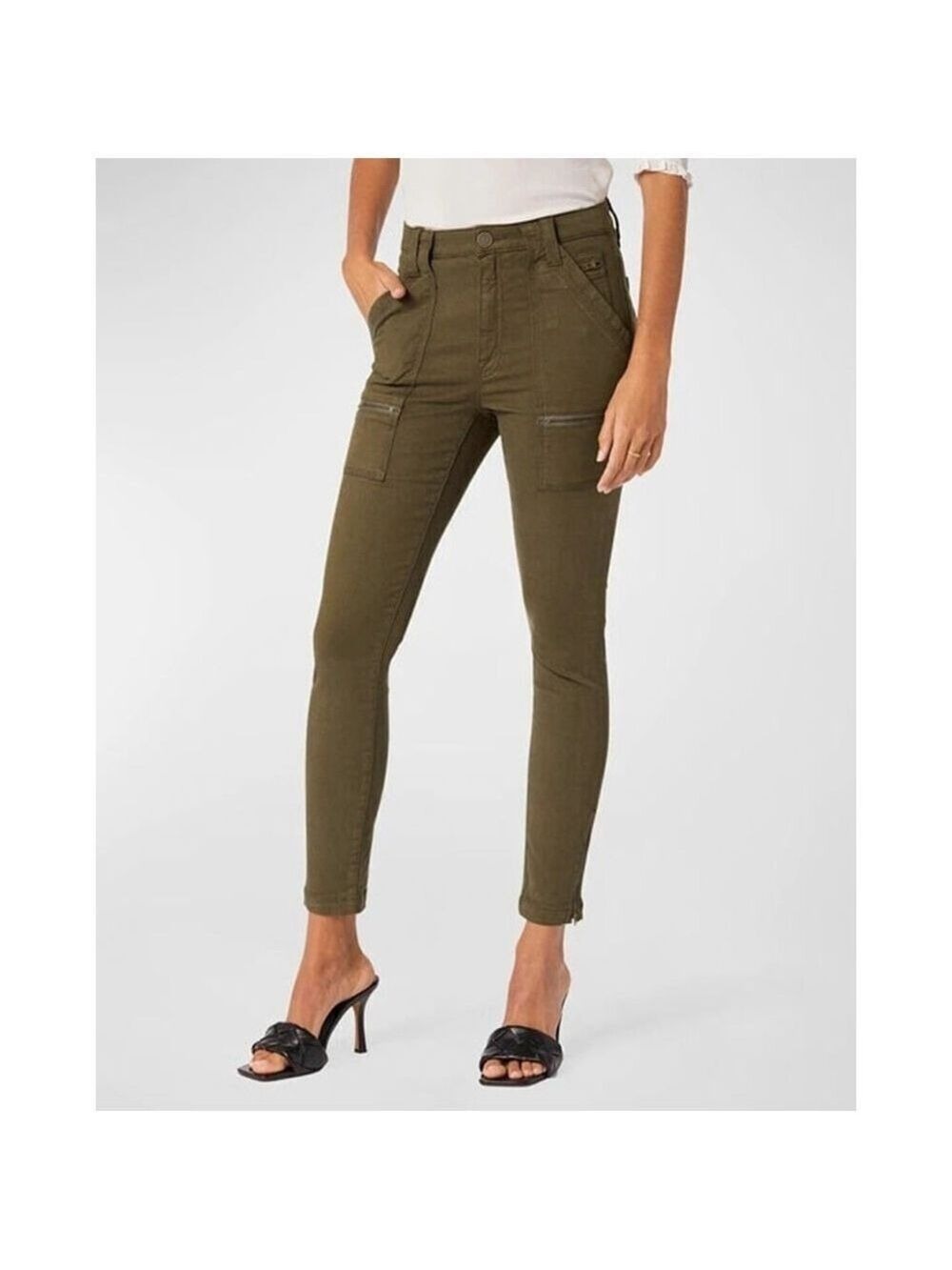 Women's Joie Olive Green Skinny Cargo Pants Size 6